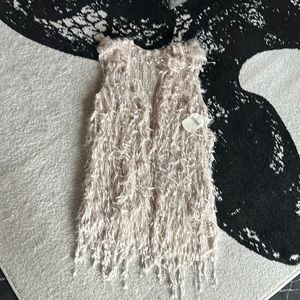 Altar’d state fringe sweater vest size medium.